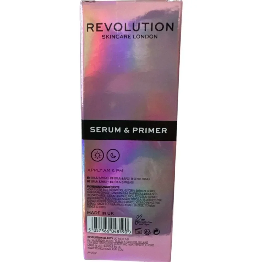 REVOLUTION Skincare London Superfruit Serum & Primer NIB